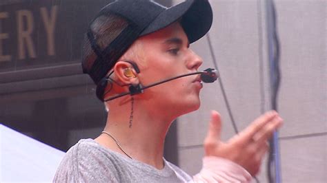 Justin Bieber Gets Caught Complaining About The Today Show Cameras Debuts New Platinum Blonde