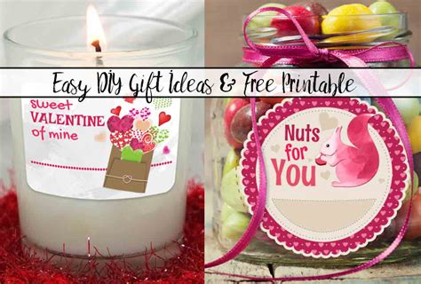 Home / man gift ideas. Easy DIY Valentine's Day Gift Ideas with Free Printable