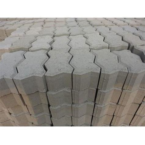 Zigzag Swastik Concrete Cement Paver Block, Thickness: 80, Rs 480