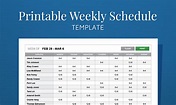 Free Printable Monthly Work Schedule Template | Free Printable