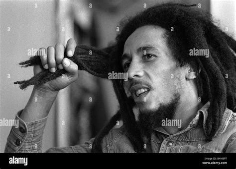 Bob Marley Jamaican Reggae Singer Writer Talking During An