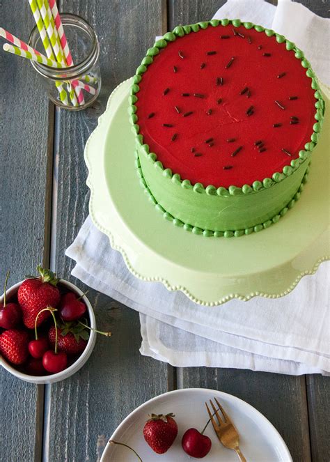 How To Make A Watermelon Cake — Style Sweet Ca
