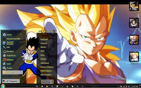 Theme Windows 7 Vegeta Dragon Ball