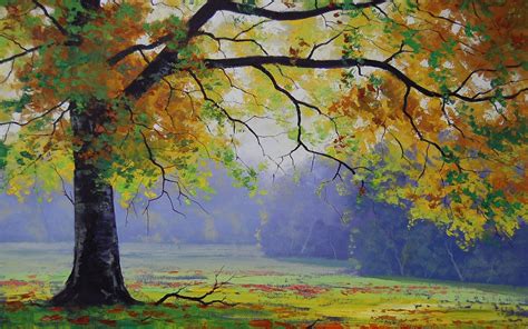 Tree Painting Wallpapers 4k Hd Tree Painting Backgrounds On Wallpaperbat
