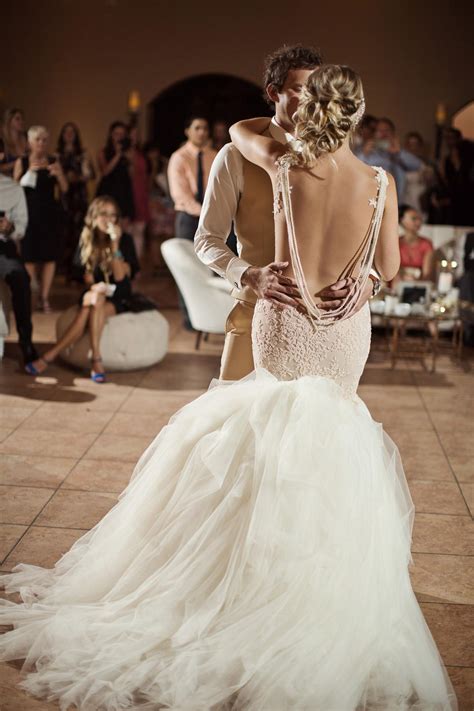 Your Jaw Will Drop Further Than This Brides Plunging Back Dress