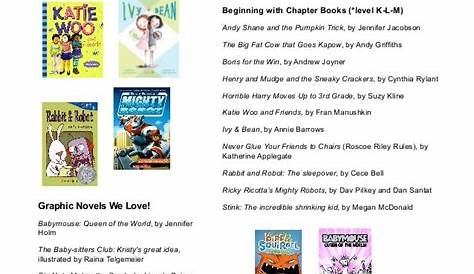 summer reading list for 2nd graders