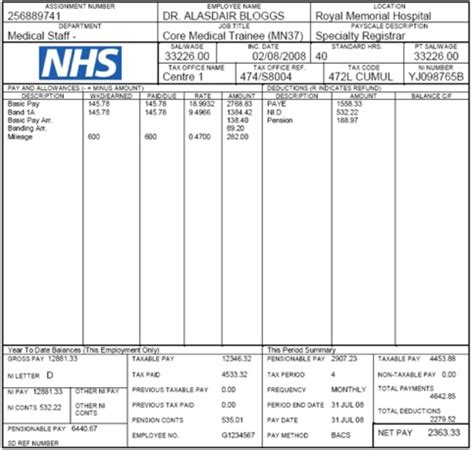 Hospital Salary Slip Format Leadersret