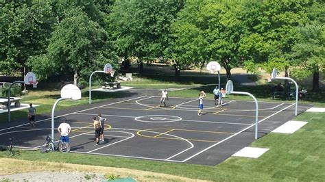 International basketball the court 28 meters (92 ft) by 15 diagram of a basketball half court. Clarification on outdoor training for OBA clubs • Ontario ...