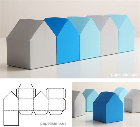 Hacer una casa de papel puede ser complicado si no tienes las midas exactas, por eso es muy importante que respectes los centímetros que te marcan los dibujos. Casa-de-papel-para-recortar-y-pegar-Paper-House-Box ...