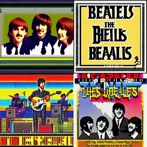 The Beatles Concert Pixel Art Woodstock Stable Diffusion Openart