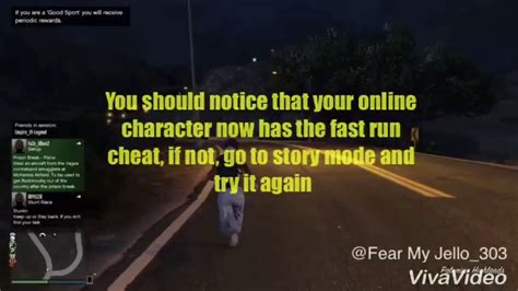 Fast Run Cheat In Gta V Online After Patch 141 Youtube
