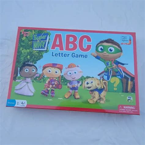 Pbs Super Why Abc Letter Reading Board Game Kids Play And Learn New