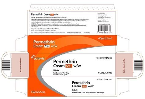 Permethrin Fda Prescribing Information Side Effects And Uses