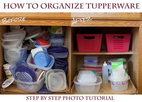 How To Organize Your Tupperware Cupboard For A Couple Bucks 5 Easy