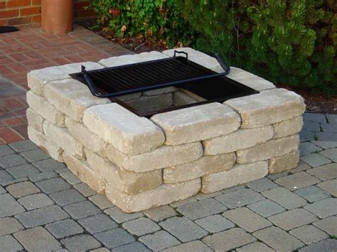 Material Square Fire Pit Diy Fire Pit Fire Pit Backyard