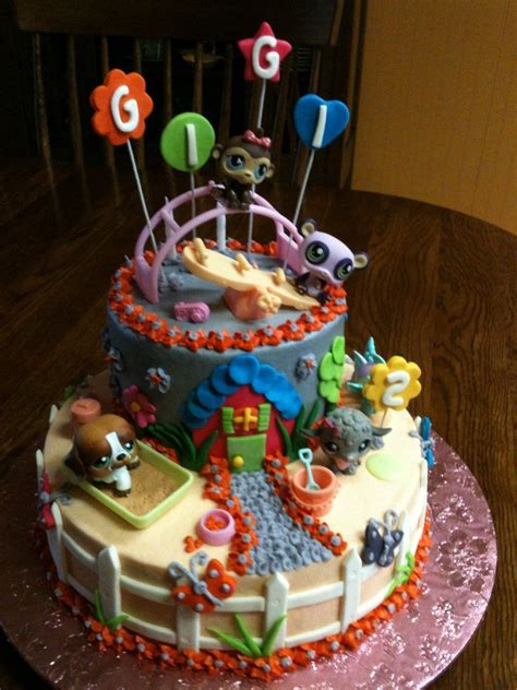Gigis Littlest Pet Shop On Cake Central Lps Cakes Birthday Cake
