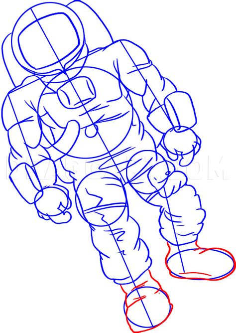 How To Draw An Astronaut Step By Step Drawing Guide By Dawn Dragoart