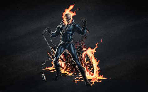 Wallpaper Ghost Rider Marvel Comics Illustration Comics Digital