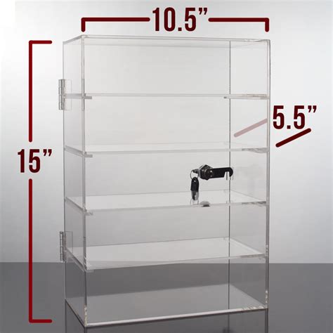 Business And Industrial Acrylic Locking Display Case Juice Bottle Cabinet