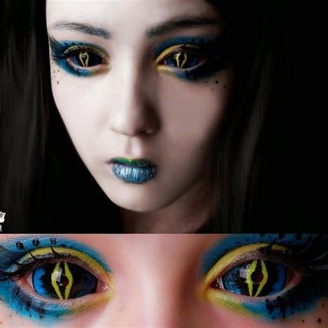 Sclera Xorn Alien Halloween Makeup Fantasy Makeup Colored Eye Contacts