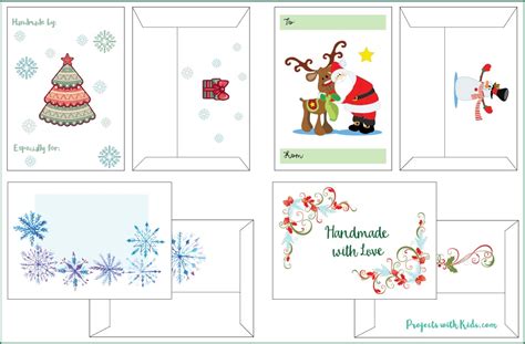 Free Printable Christmas Gift Card Envelopes Free Printable Templates