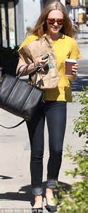 mellow in yellow amanda seyfried enjoys a low key lunch date with a mystery man daily mail online