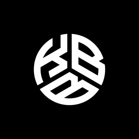 Kbb Letter Logo Design On Black Background Kbb Creative Initials