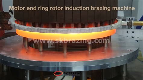 Motor End Ring Rotor Induction Brazing Machine Sk Brazing Youtube