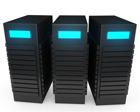 0914 3d Black Computer Servers For Workstations Concept Stock Photo