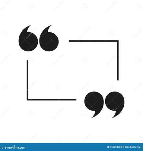 Set Of Quote Mark Quotes Icon Vector Sign Design Stock Illustration