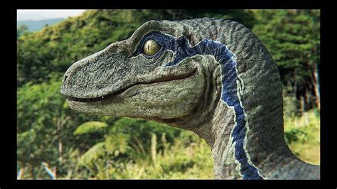 New Raptor Blue From Jurassic World 2 3d Realistic Blender Cg Animation Youtube