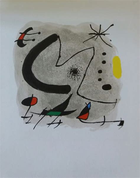 Joan Miro Letter M For The Series Of The Alphabet Catawiki