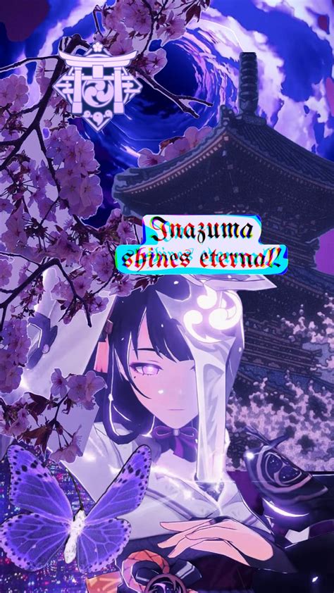 Raidenshogun Raiden Baal Purple Lightning Inazuma Sakura