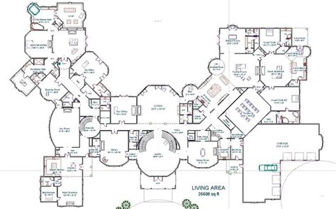 Dont Need An Upstairs Mansion Floor Plan Mansion Plans