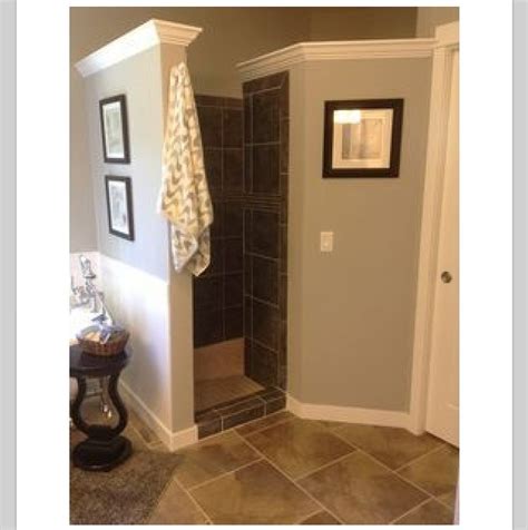 Walk in showers without doors shower doors and enclosures are something that most people are used to and even prefer. Walk in shower, no door :)