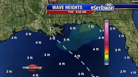 Wave Heights Map Hurricane And Tropical Storm Coverage From
