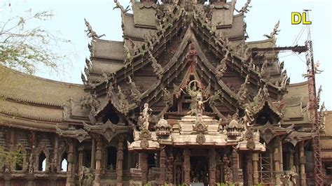 Thailand Pattaya Naklua Sanctuary Of Truth Teak Wood Temple Youtube