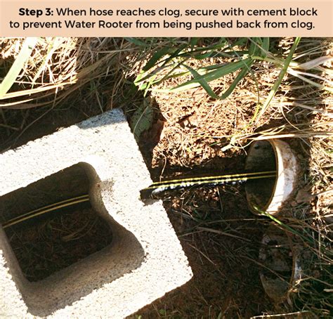 How To Clean Underground Gutter Drain Water Rooter Instructions