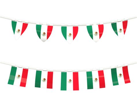 Rows Of Flags Illustration Of Flag Of Mexico