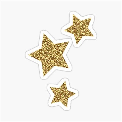 Gold Stickers Redbubble Estrellas Doradas Lunas Y Estrellas