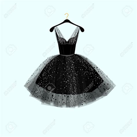 little black dress vector illustration royalty free cliparts vectors and stock illustration