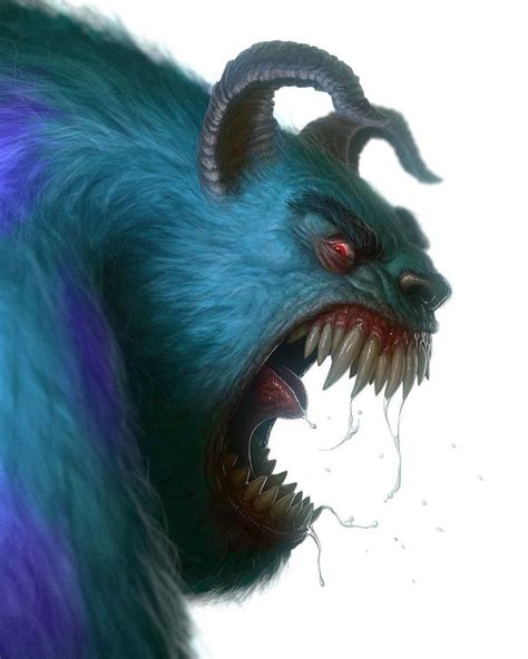 Cartoon Characters Turned Into Monsters Digital Art Mix Scary Art