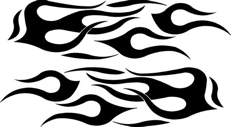 Flame Vinyl Side Decals Style 1 Xtreme Digital Graphix