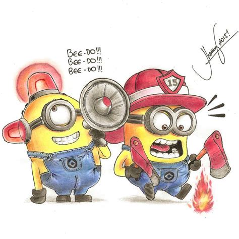 Minions Bombeiros By Jhonnyjvb On Deviantart