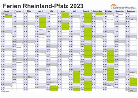 Ferien Rheinland Pfalz 2023 Ferienkalender Zum Ausdrucken