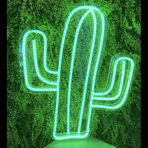 Cactus Neon Light Neon Wall Art Led Neon Signs Neon Signs