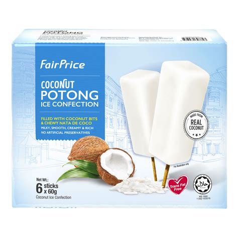 Fairprice Potong Ice Cream - Coconut | NTUC FairPrice