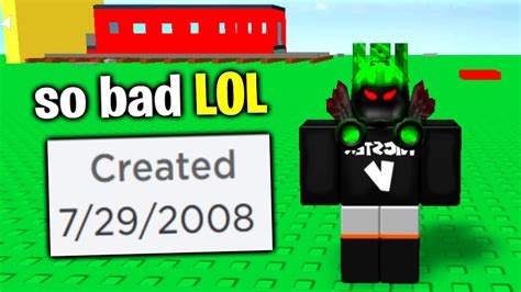 Playing My First Roblox Game Ever Created 2008 Youtube