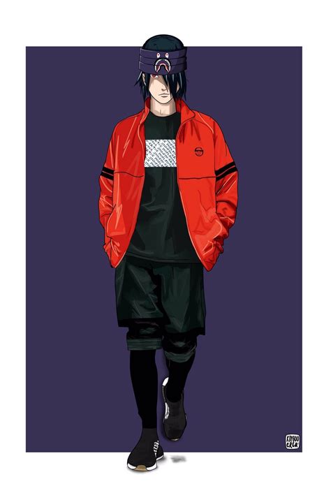 Bape Anime Sasuke Supreme Santinime