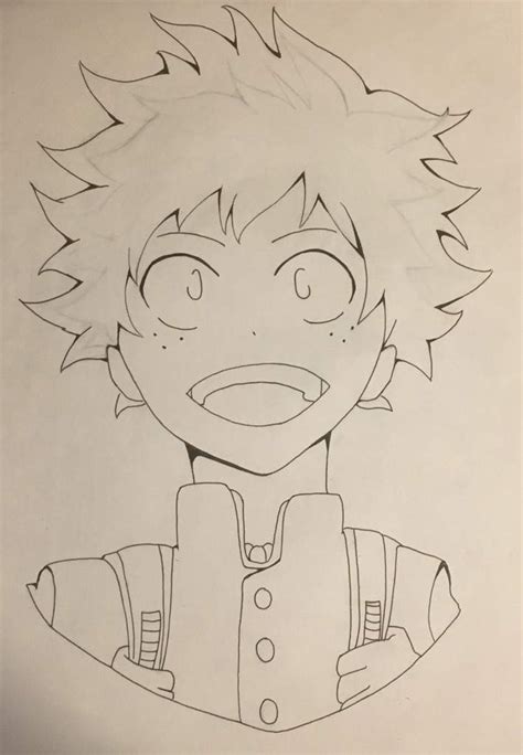 11 My Hero Academia Drawing Simple Deku Drawing  Anime Hd Wallpaper